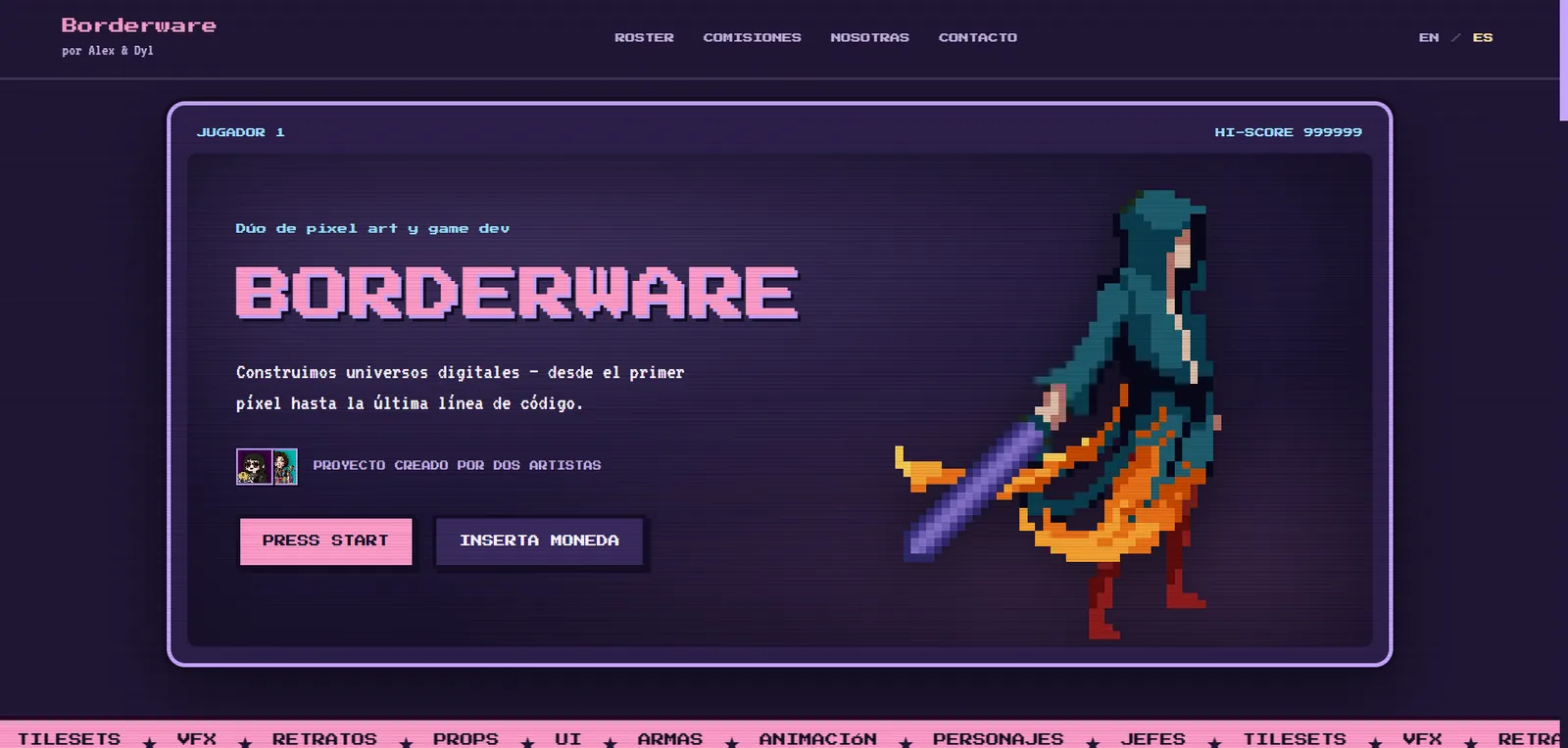 Borderware — landing arcade